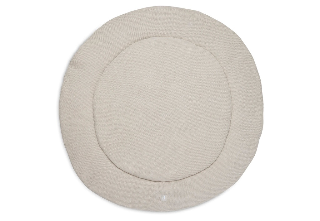 Jollein | Parklegger Basic Knit Nougat Rond Gebreid Tricot/Fleece Ecru Ø95cm