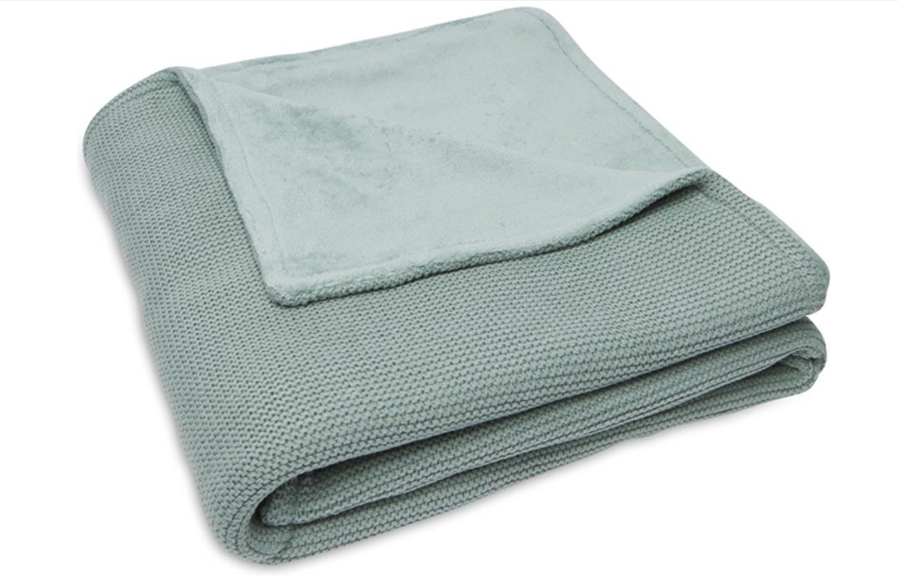 Jollein | Deken Basic Knit Tricot/Fleece Forest Green 2.0TOG  75x100cm