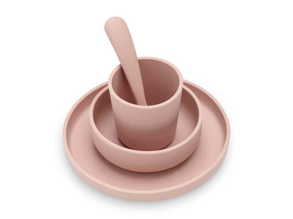 Jollein | Eetset Pale Pink Siliconen Roze 4-delig 