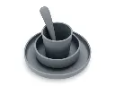 Jollein | Eetset Siliconen Storm Grey Grijs 4-pack