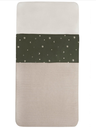 LAKEN, 120x150, Stargaze leaf green, all over sterren print, katoen, voor babybed, 2022