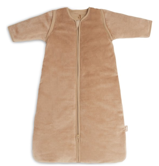 Jollein | Slaapzak Velvet Biscuit met Afritsbare Mouwen Velours Klassiek Model 3.0TOG 70cm