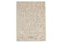 DEKEN, 100x150cm, Pure Knit nougat, ecru, all over strepen motief/uni, tricot, voor babybed 60x120/70x140, 2022