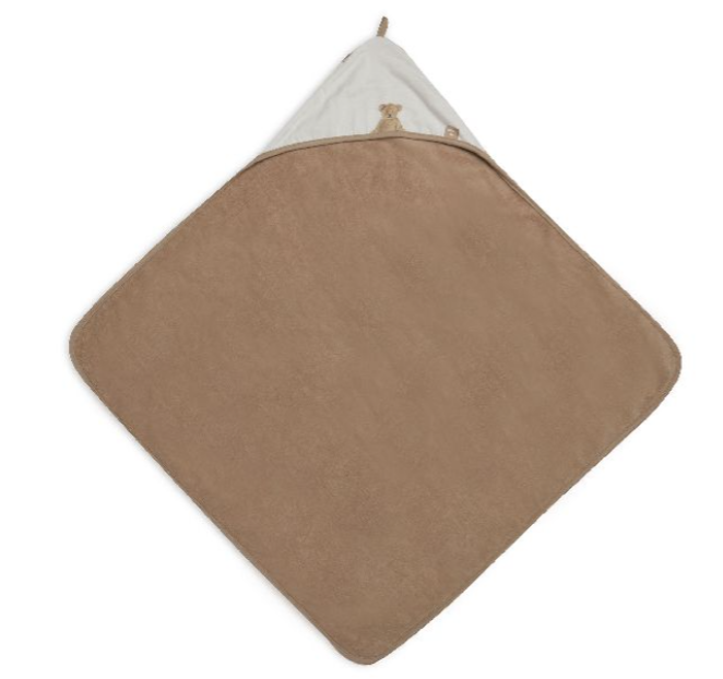 Jollein | Badcape Teddy Bear Badstof Bruin 75x75cm