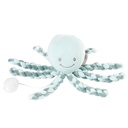 Nattou | Muziektrekker Lapidou Octopus Kopergroen/Munt 28cm