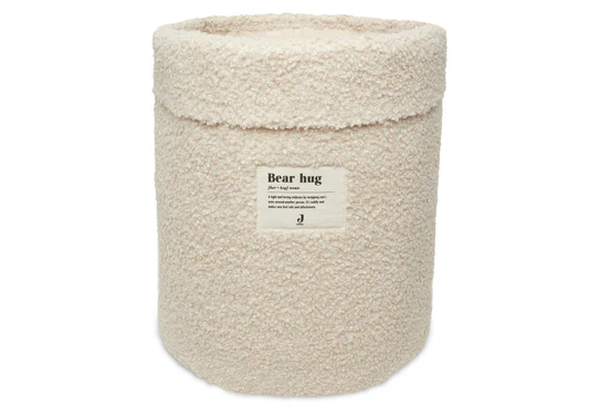 MAND, vr speelgoed, Boucle naturel, ecru, uni, rond, boucle, H32 Dia30cm, 1 vak(ken), 1 stuk(s), opbergen, 2022