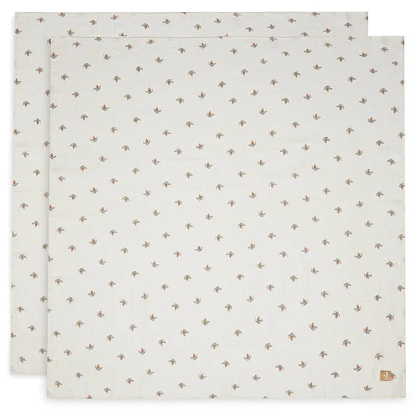 TETRA DOEK, 115x115cm, Large, Rosehip, rozenbottel print, deken/wikkeldeken, 2 stuk(s), SS23