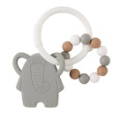 Nattou | Bijtring Silicon Elephant Grey