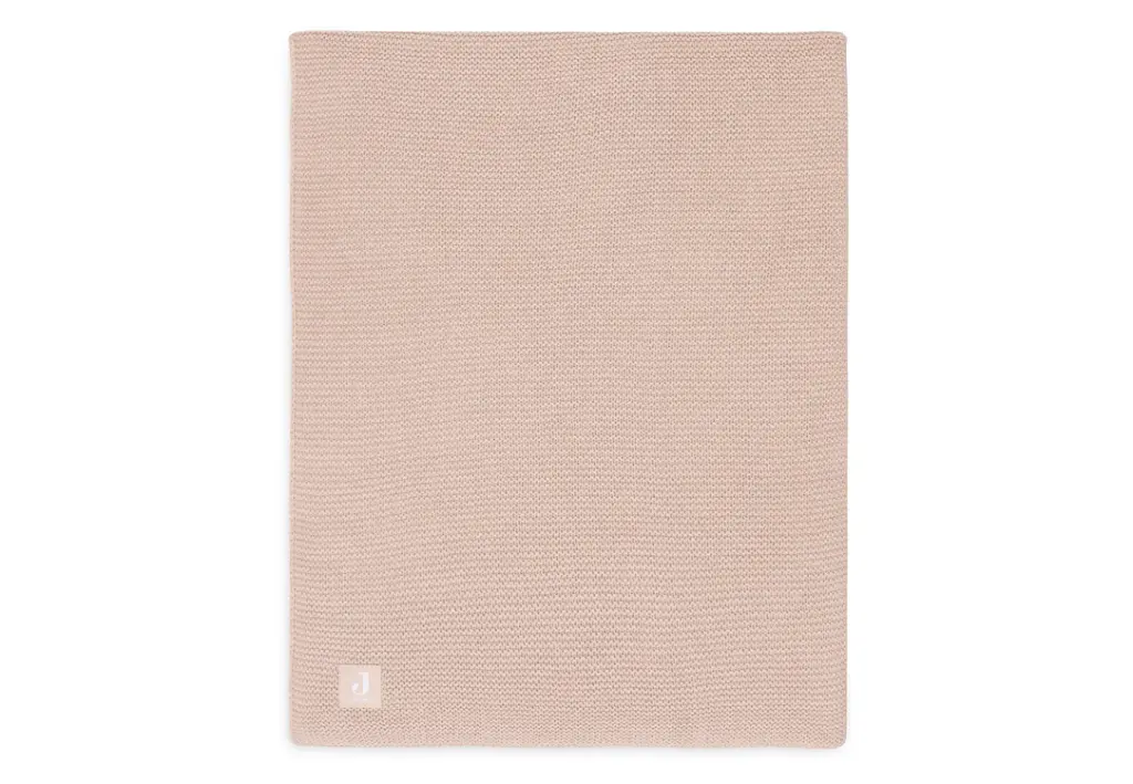 DEKEN, 100x150cm, TOG 0.9, Basic, wild rose, Knit, roze, uni/uni, tricot, voor babybed, 2023-2024