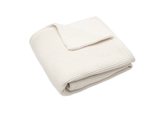 Jollein | Deken Basic Knit Tricot/ Fleece Ivory 2.0TOG 75x100cm