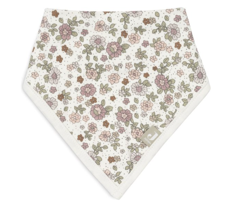 Jollein | Spuugdoekje Retro Flowers Jersey 2-pack