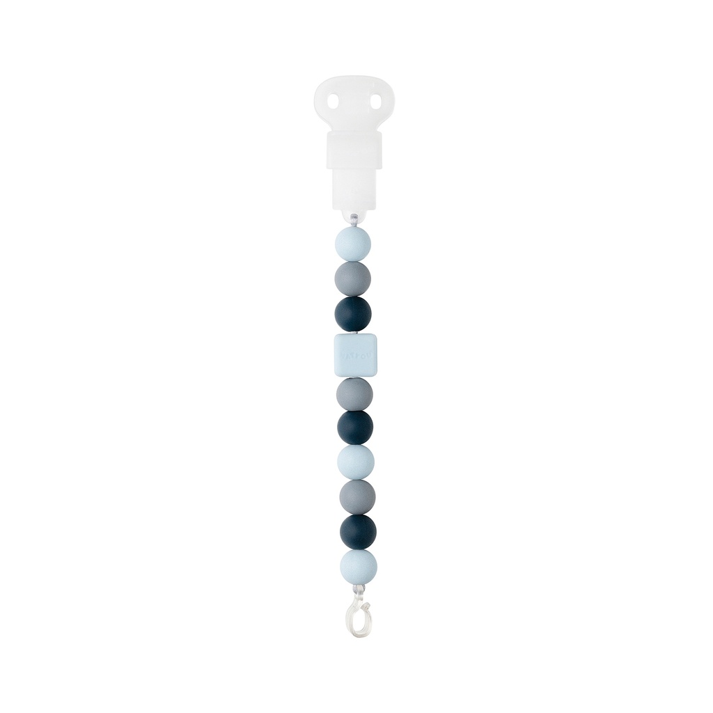 Nattou | Fopspeenketting Kralensnoer Silicone Marineblauw 