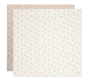 TETRA DOEK, 115x115cm, Small, Twig wild rose, roze/ecru, all over print takjes, deken/wikkeldeken, 2 stuks
