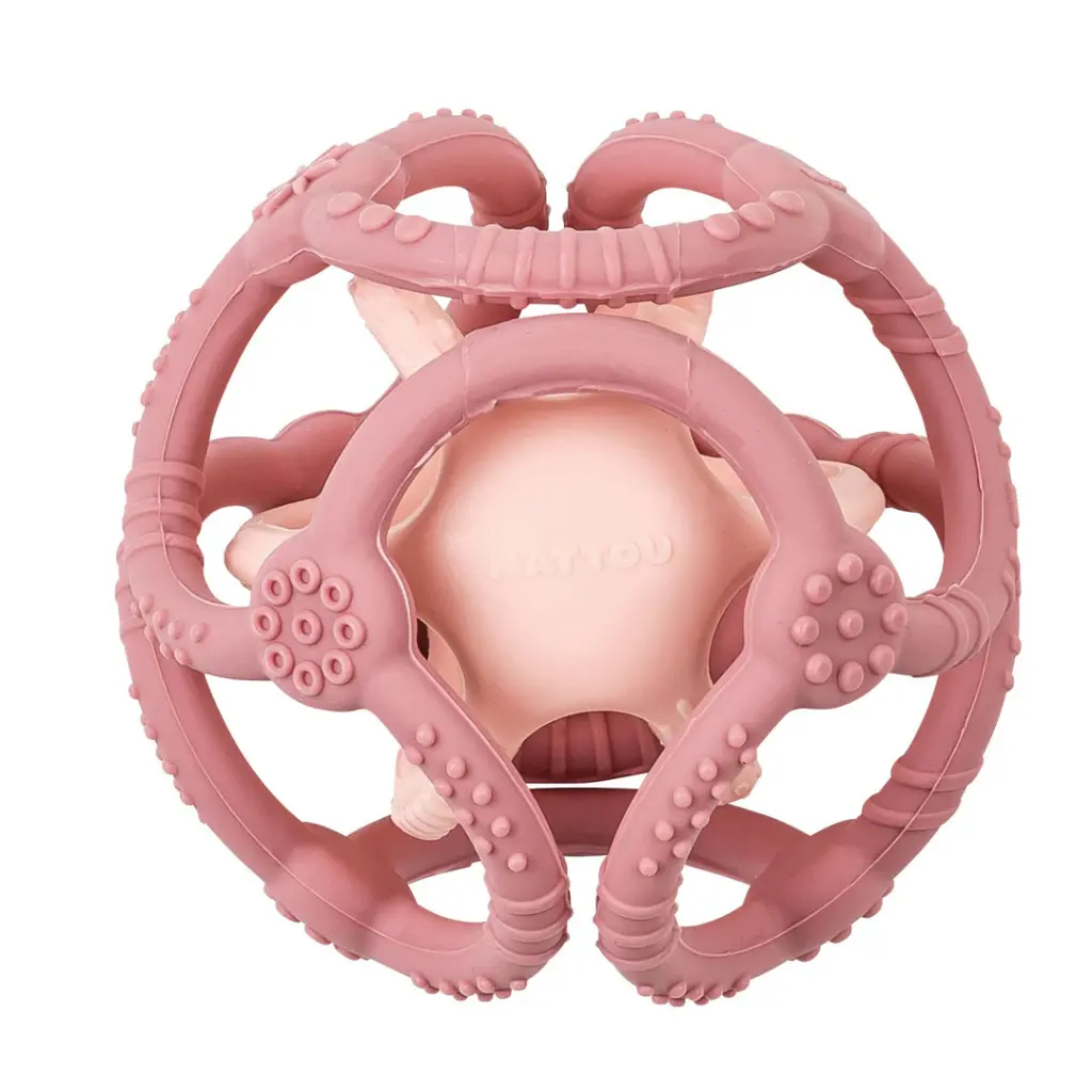Nattou | Bal Silicon Pink Roze 2-pack
