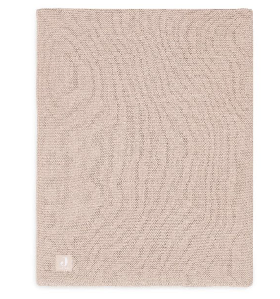 DEKEN, 75x100cm, TOG 0.9, Basic, wild rose, Knit, uni, roze, tricot, voor wieg/draagmand/park, 2023-2024