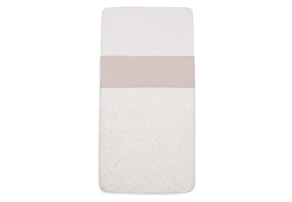 Jollein | Laken Slub Linnenlook Katoen Nougat vr Wieg/Draagmand/Park 75x100cm