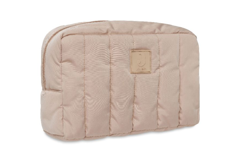 TOILETTAS, Etui, Puffed biscuit, bruin, uni, 21x14x9cm, polyester, ritssluiting, VJ2024