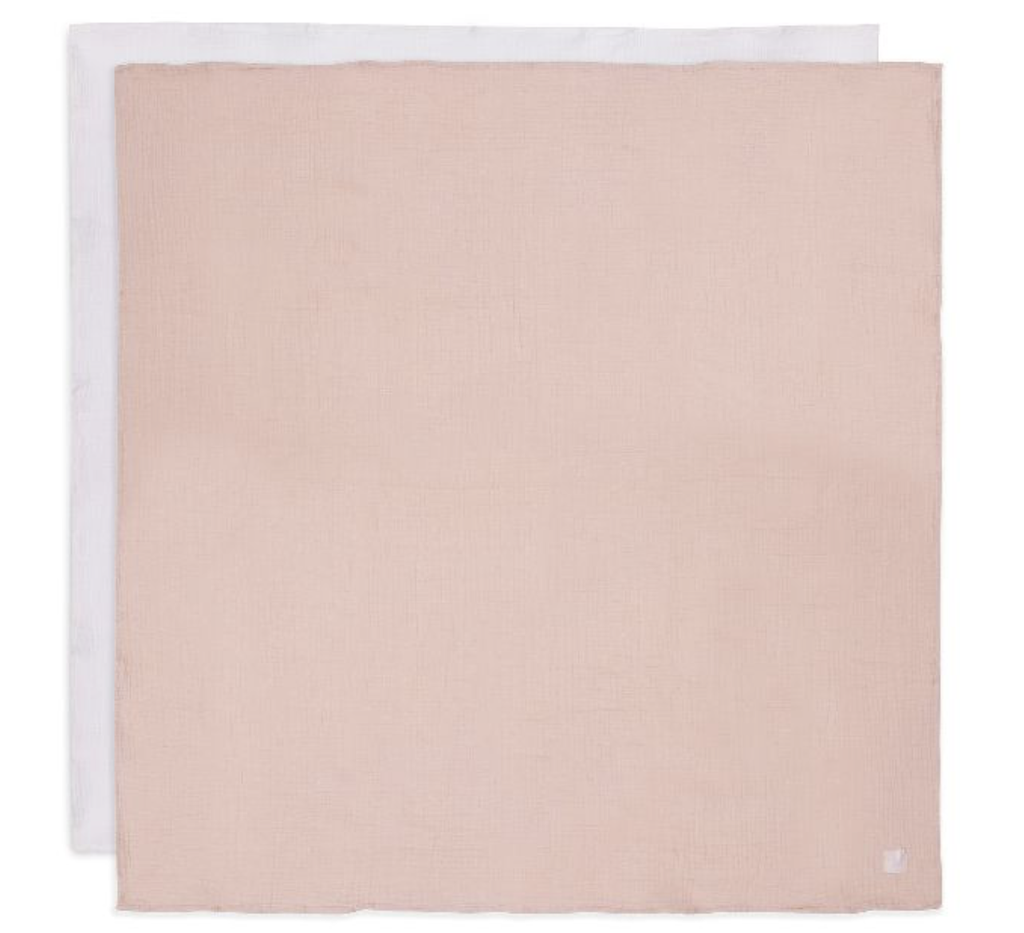 Jollein | Tetra Doek Wild Rose/Ivory Large 115x115cm 2-pack 