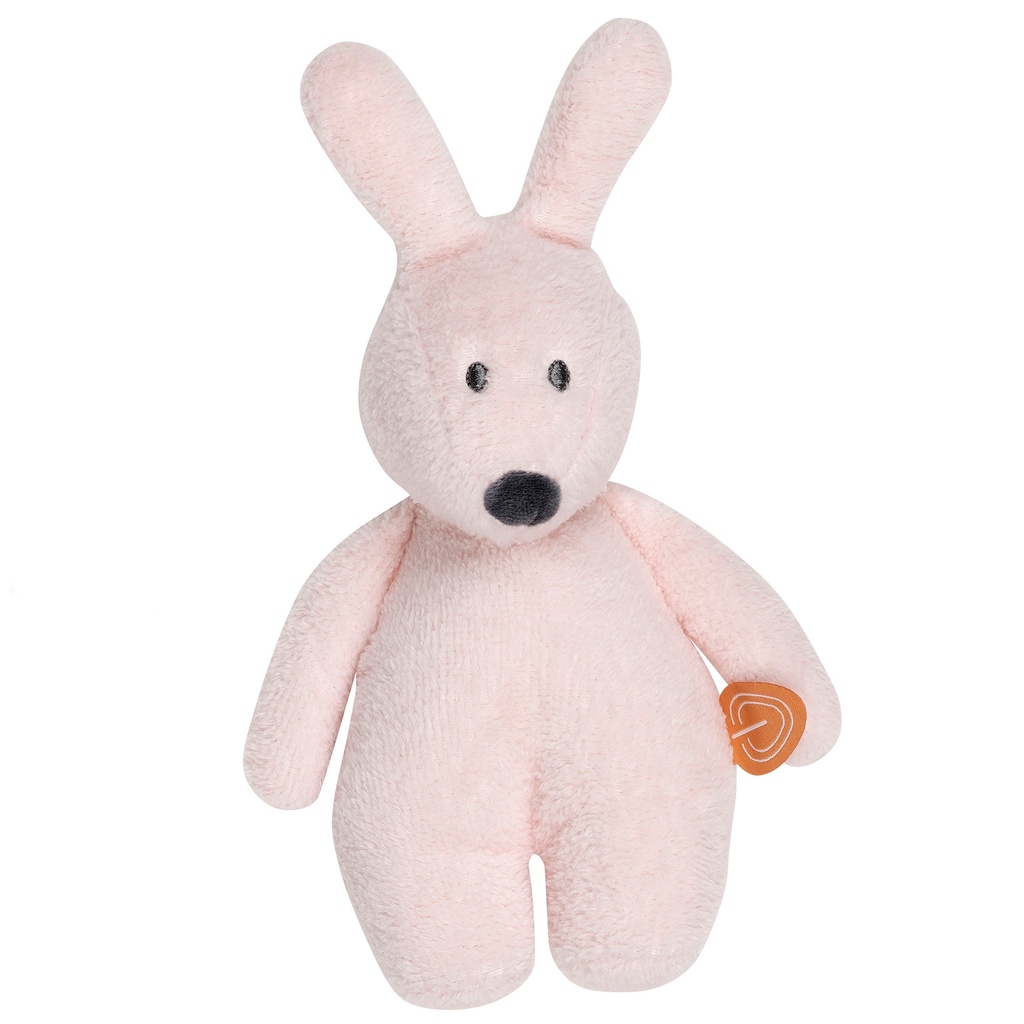 Nattou | Rammelaar Rattle Bonnie the bunny Susie & Bonnie lichtroze textiel, +muziek +0M