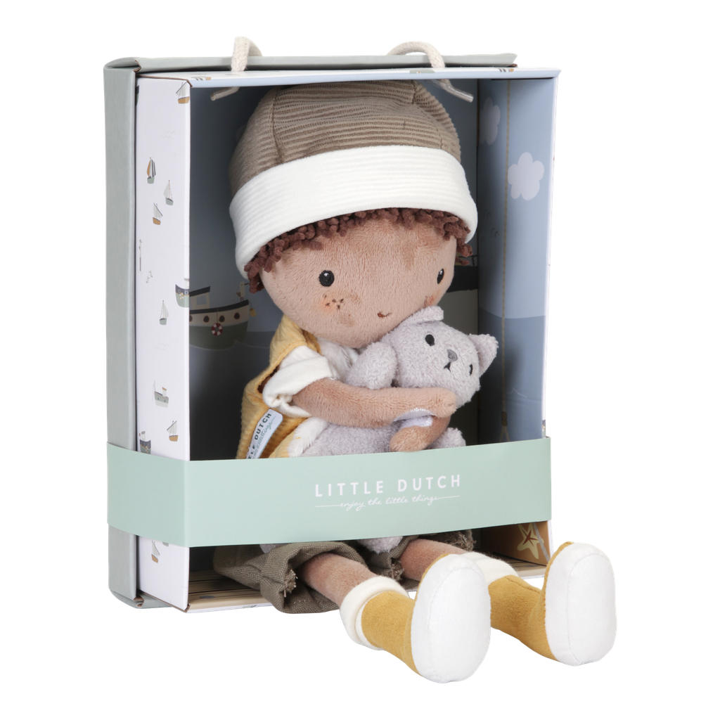 Little Dutch | Pluche Knuffel Jake Knuffelpop Textiel 35cm +12m