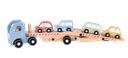 Little Dutch | Speelset Vrachtwagen Truck Met 4 Voertuigen Hout +18m