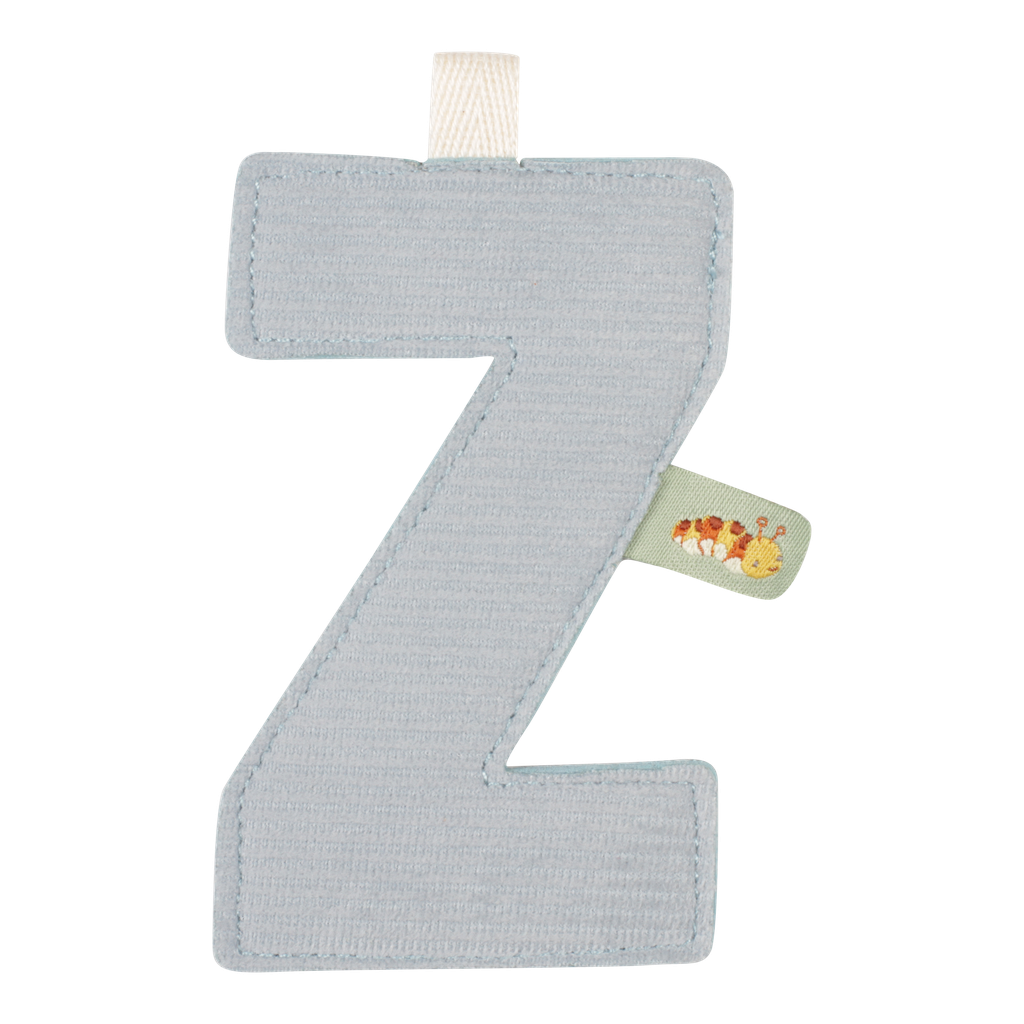 Little Dutch | Vlaggenlijn Textiel Letter Z Geribbeld Grijs 10cm 