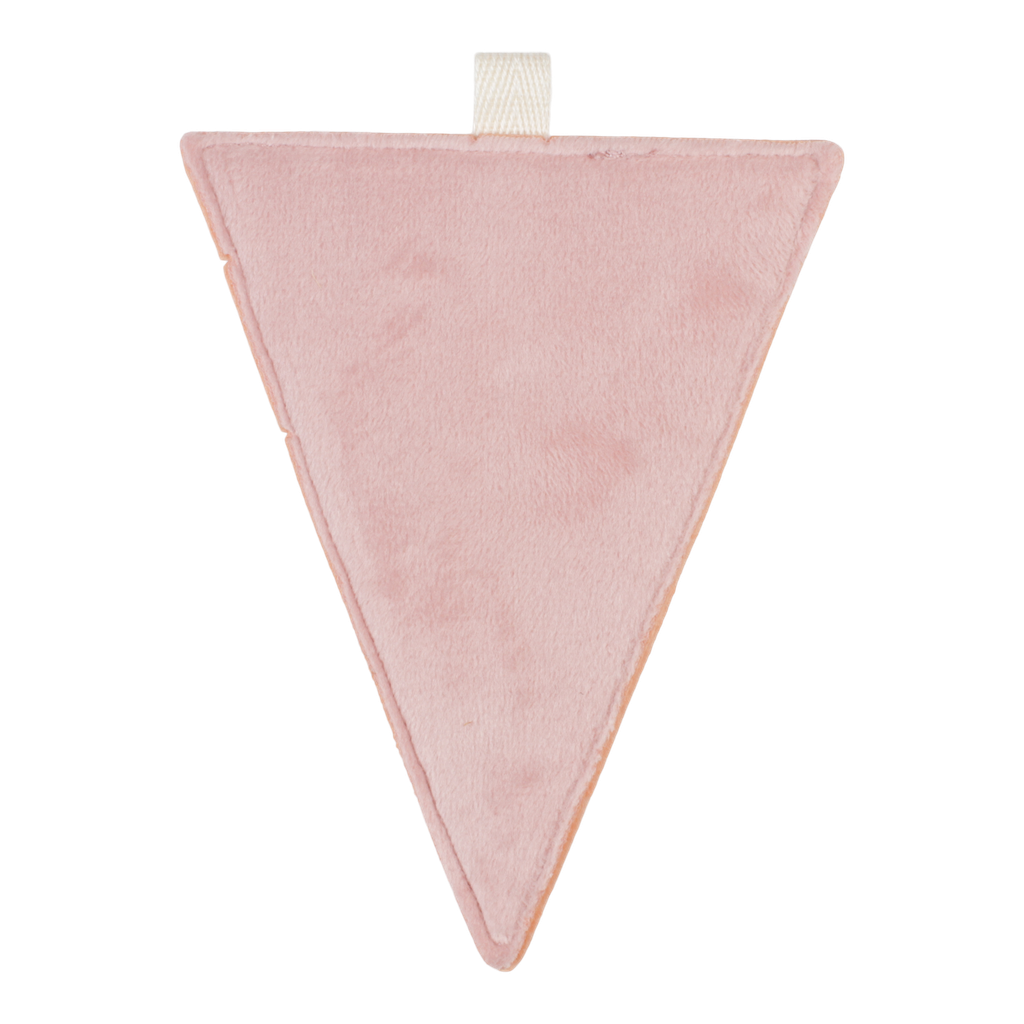 Little Dutch | Vlaggenlijn Textiel Vlag Geribbeld Roze 12cm 