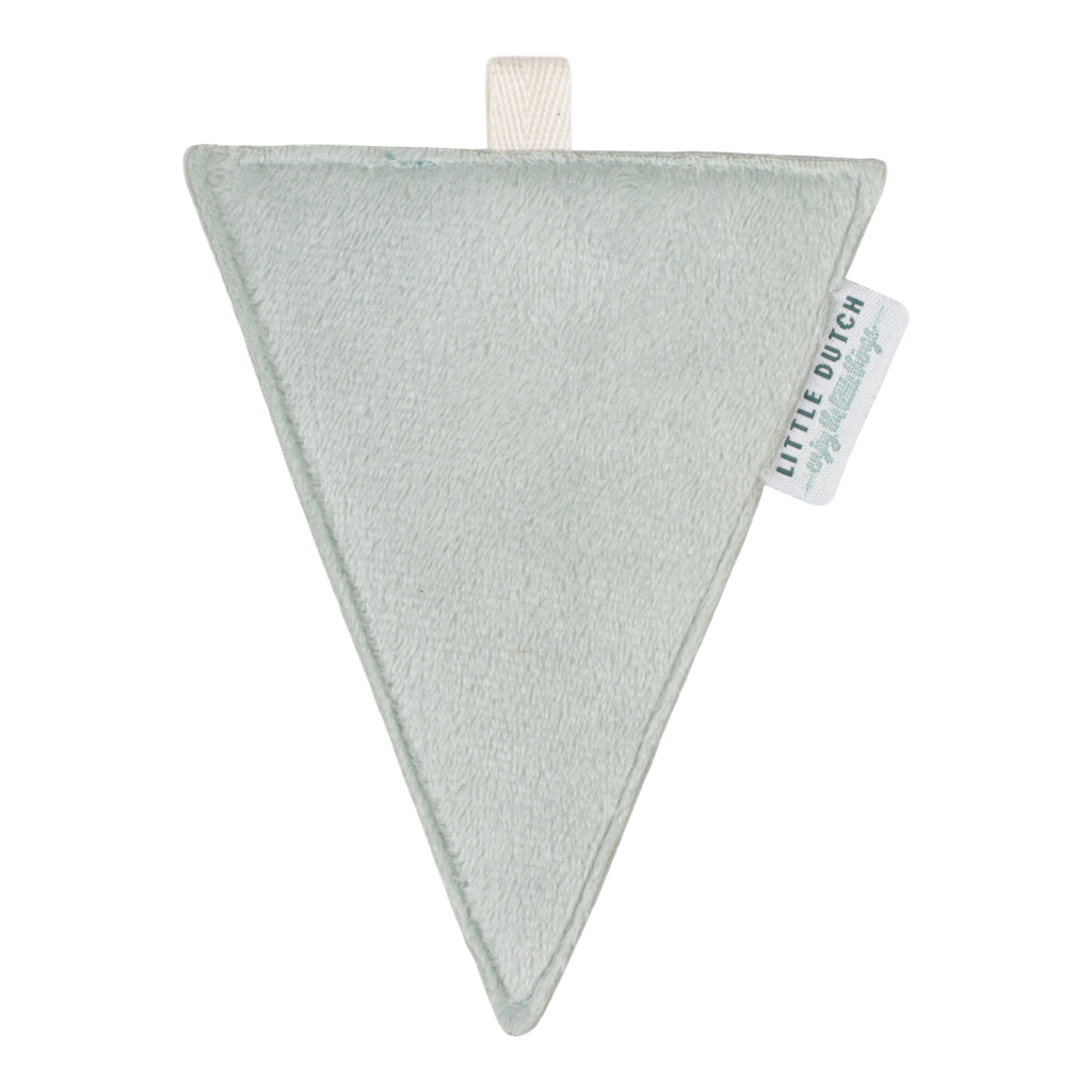 Little Dutch | Vlaggenlijn Textiel Vlag Geribbeld Groen 12 cm 