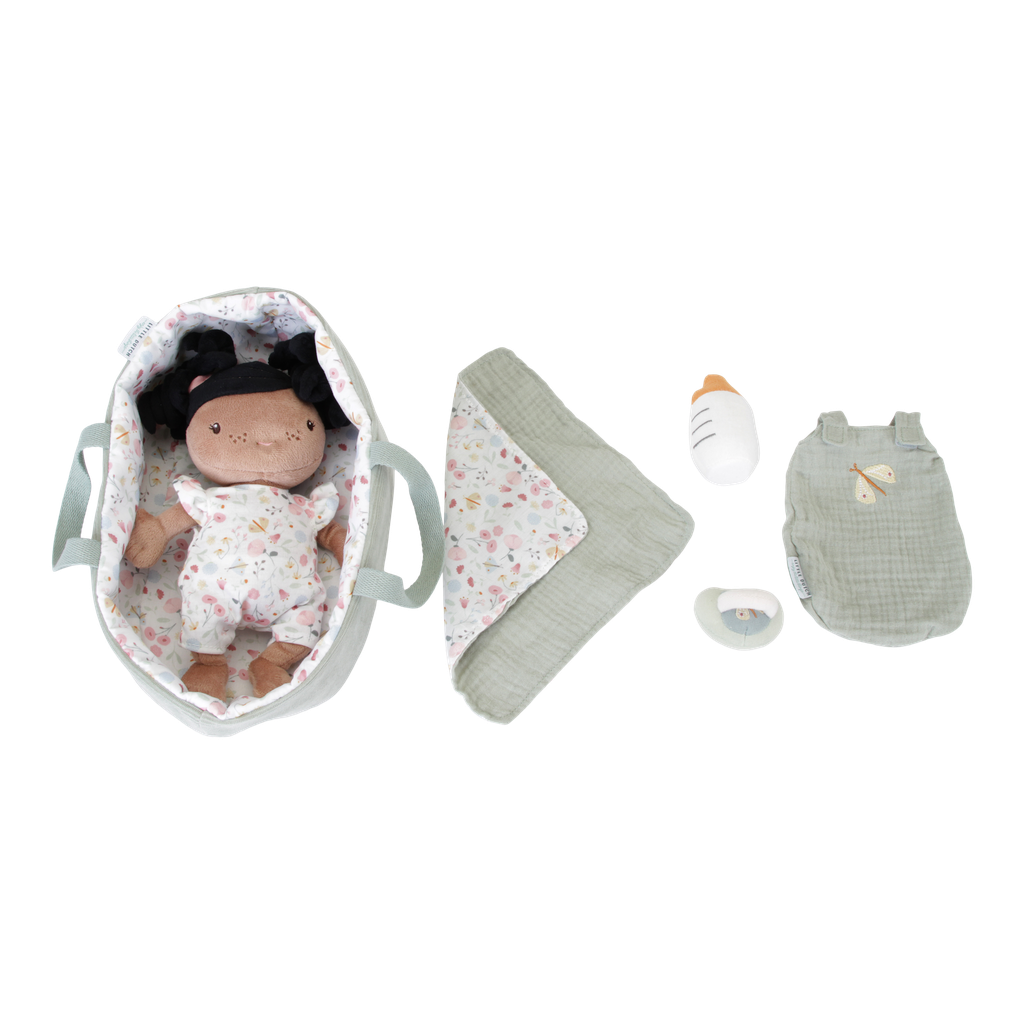 Little Dutch | Pluche Knuffel Babypop Evi Groen Textiel H30cm +12m