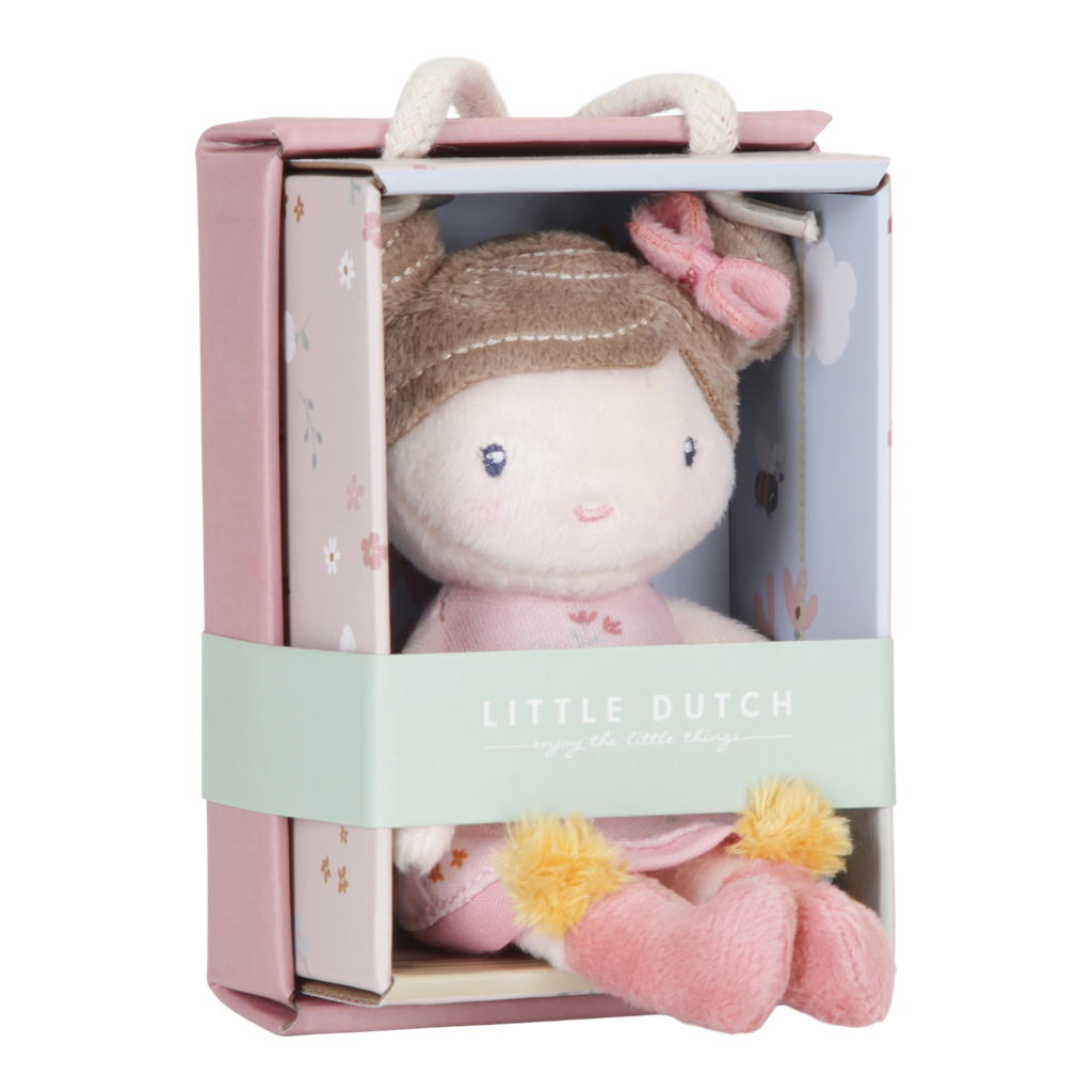 Little Dutch | Pluche Knuffel Rosa Knuffelpop Textiel 10cm +12m