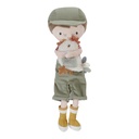 Little Dutch | Pluche Knuffel Little Farm Boer Jim met Kip Knuffelpop +12m