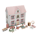 Little Dutch | Poppenhuis Hout Roze +36M