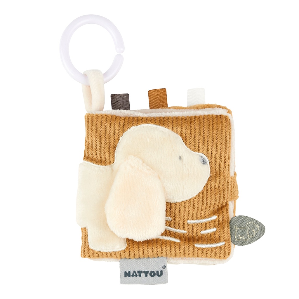 MAXI-COSI HANGER, Activity Book, Charlie , bruin/ecru, figuren collectie Charlie, textiel, vanaf 0 maand