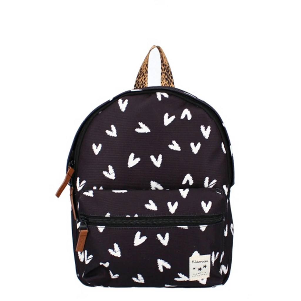 Kidzroom | Rugzak Lucky Me Black 23x31x8cm