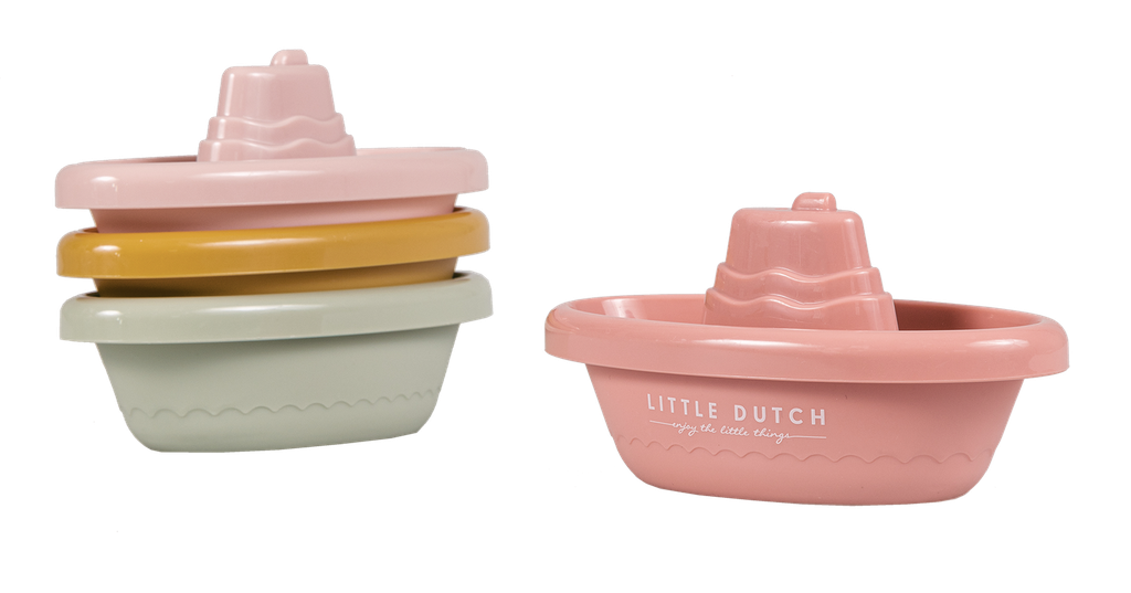 Little Dutch | Badspeelgoed Badbootjes Roze 