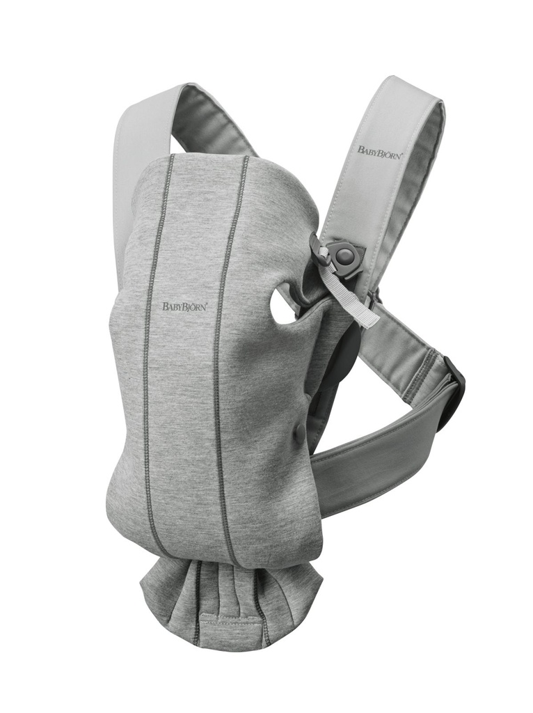 BabyBjorn | Babybuidel Mini 3D Jersey Lichtgrijs 3,5kg-11kg