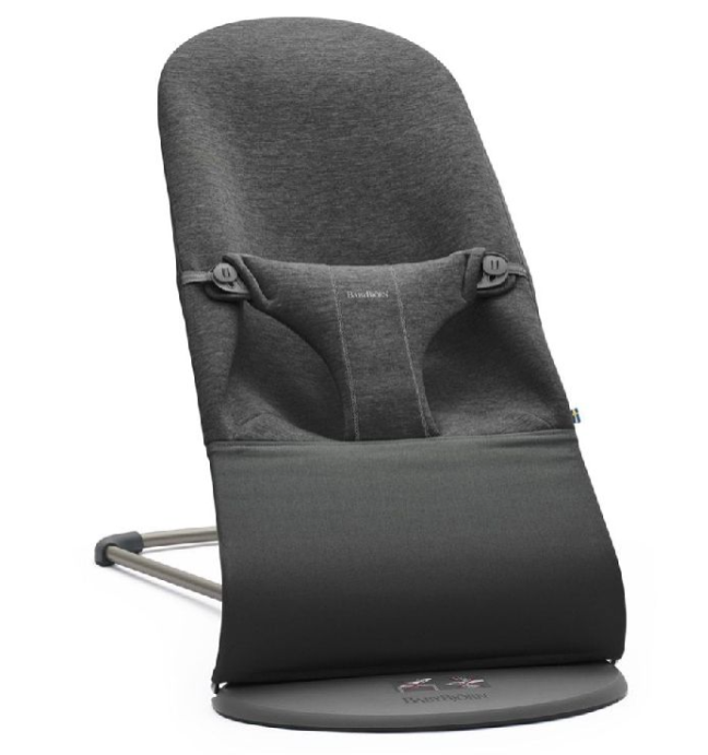 RELAX, 3D Jersey, Bliss, houtskoolgrijs,gematelasseerd/uni, bekl 3D Jersey, max.13 kg, schommelst, opvouwb, rug verstelb