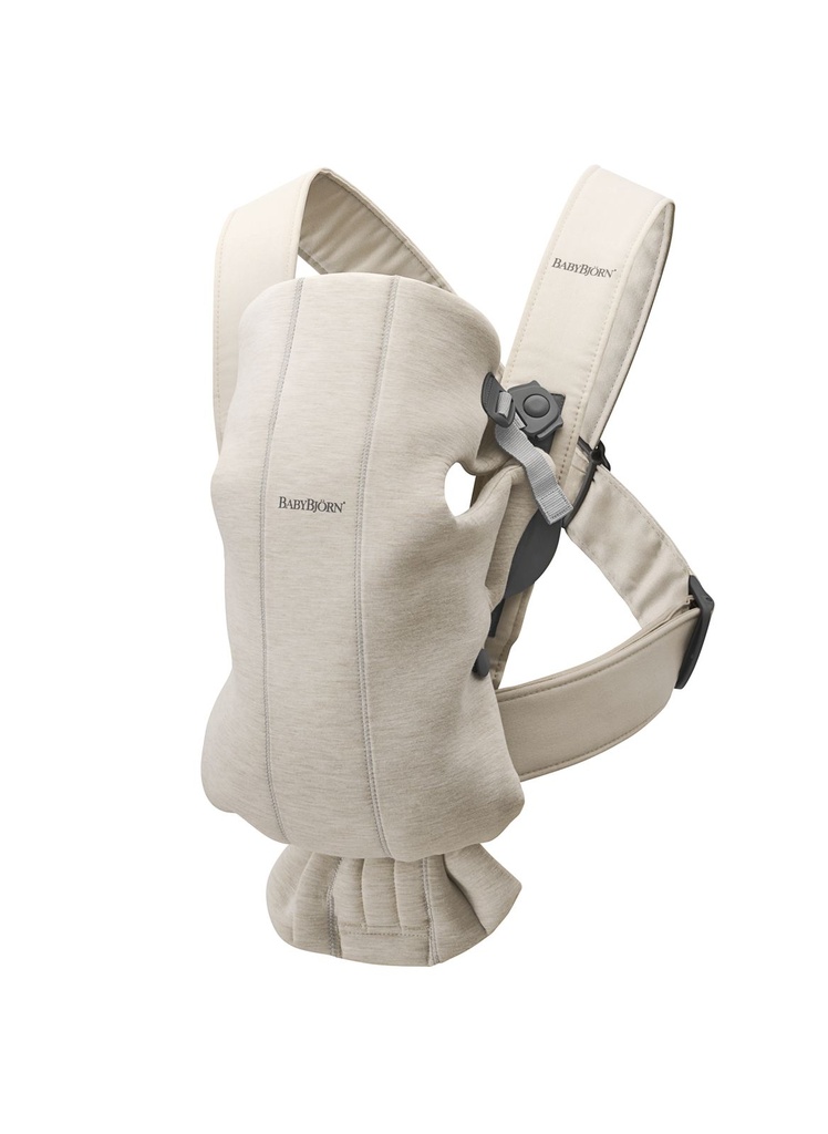 BabyBjorn | Babybuidel Mini 3D Jersey Lichtbeige 3,5kg-11kg