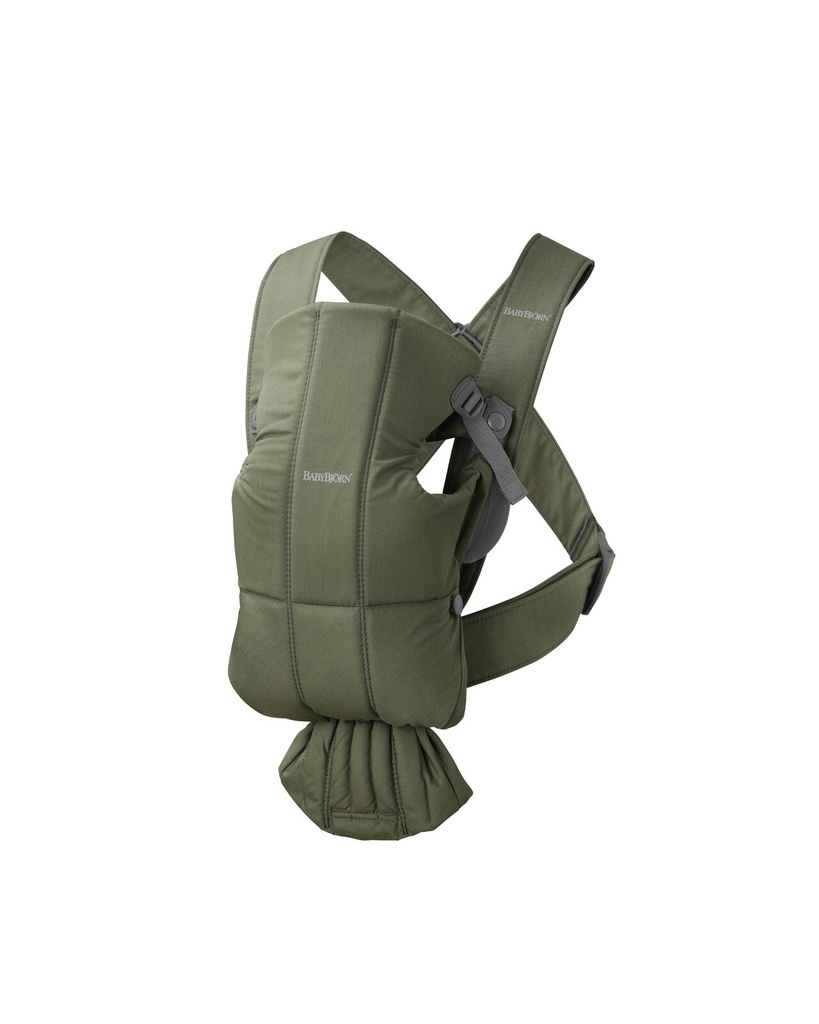BabyBjorn | Babybuidel Mini Geweven Donkergroen 3.5kg-11kg