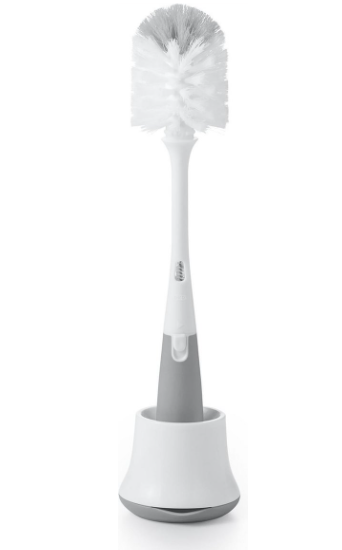 Oxo | Flessenborstel met Speenborstel/Houder Wit/Grijs
