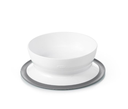 KOM, Stick & Stay Bowl, grey, rond, wit/grijs, uni, kunststof, met zuignap, stuk(s), bord