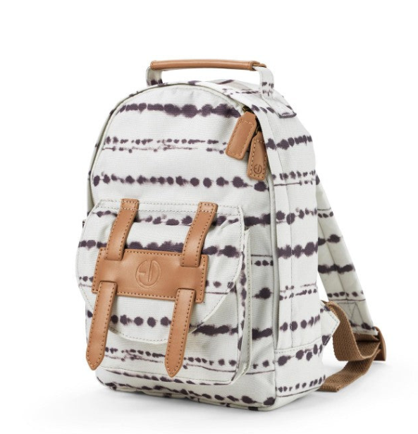 Elodie | Rugzak Mini, tidemark drops, grijs/ecru, 7L, 21x28x7cm, 