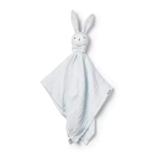 KNUFFELDOEK / DOUDOU, Blinkie, bermuda blue, blauw, konijn, textiel, vanaf 0 maand, 2024