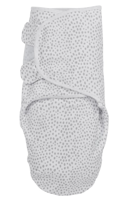 Meyco | Inbakeren Cheetah Light Grey Jersey Wit/Grijs  3,5kg-6,5kg 0-3m