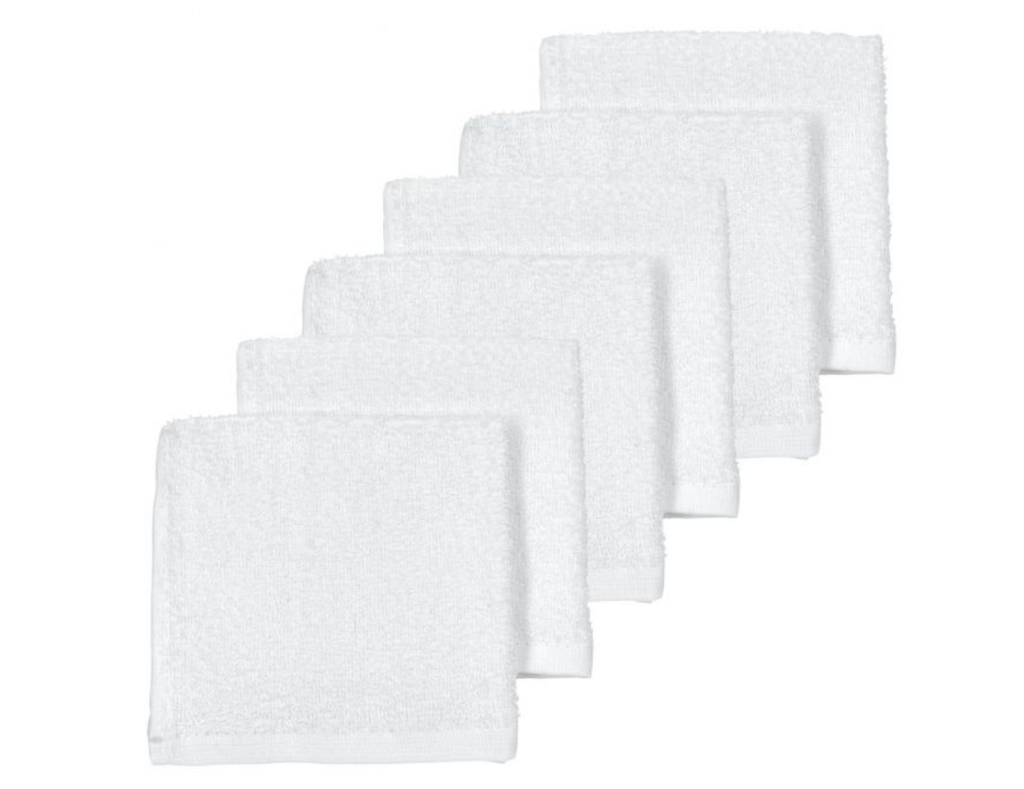 Meyco | Monddoek Basic Badstof Wit 30x30cm 6-pack