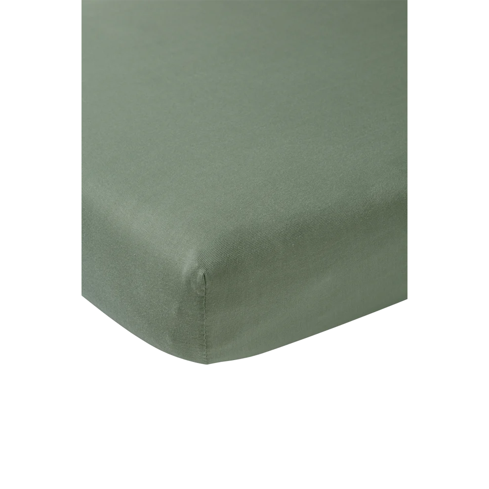 Meyco | Hoeslaken vr Eenpersoonsbed Katoen Forest Green Groen 90x200cm