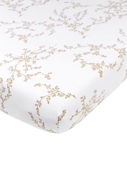 Meyco | Hoeslaken Branches Sand Katoen 75x95cm