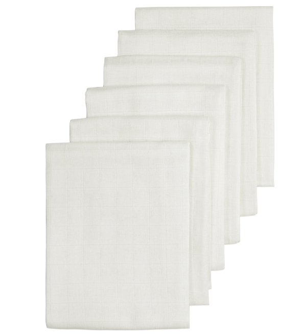TETRA DOEK, 70x70cm, offwhite, ecru, uni, handdoek/luierdoek, 6 stuk(s)