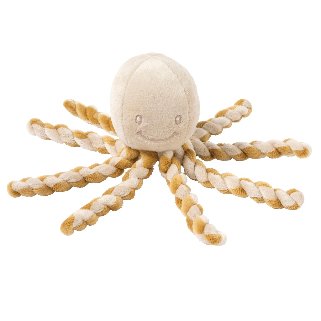 Nattou | Knuffel Lapidou Octopus Karamel-Zand 23cm