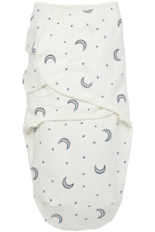 INBAKEREN, 0-3m, Moon indigo, Swaddle, grijs/ecru, jersery, van 0 maand tot 3 maand, van 3.5 kg tot 6.5 kg